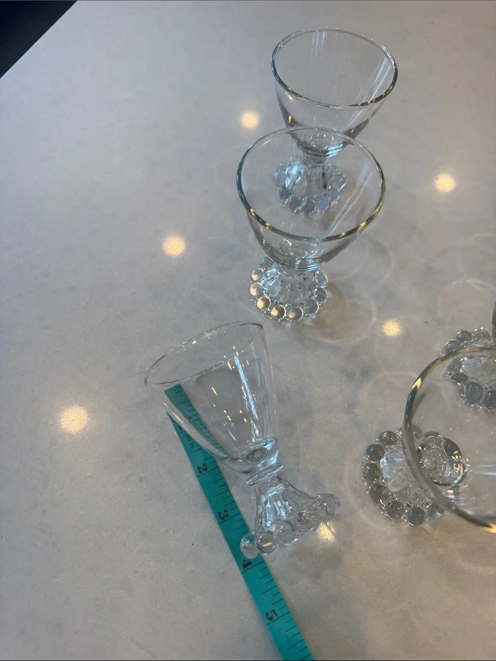 Anchor Hocking  Berwick boopie Clear Glass Stemmed Dessert Goblets - Set of 6